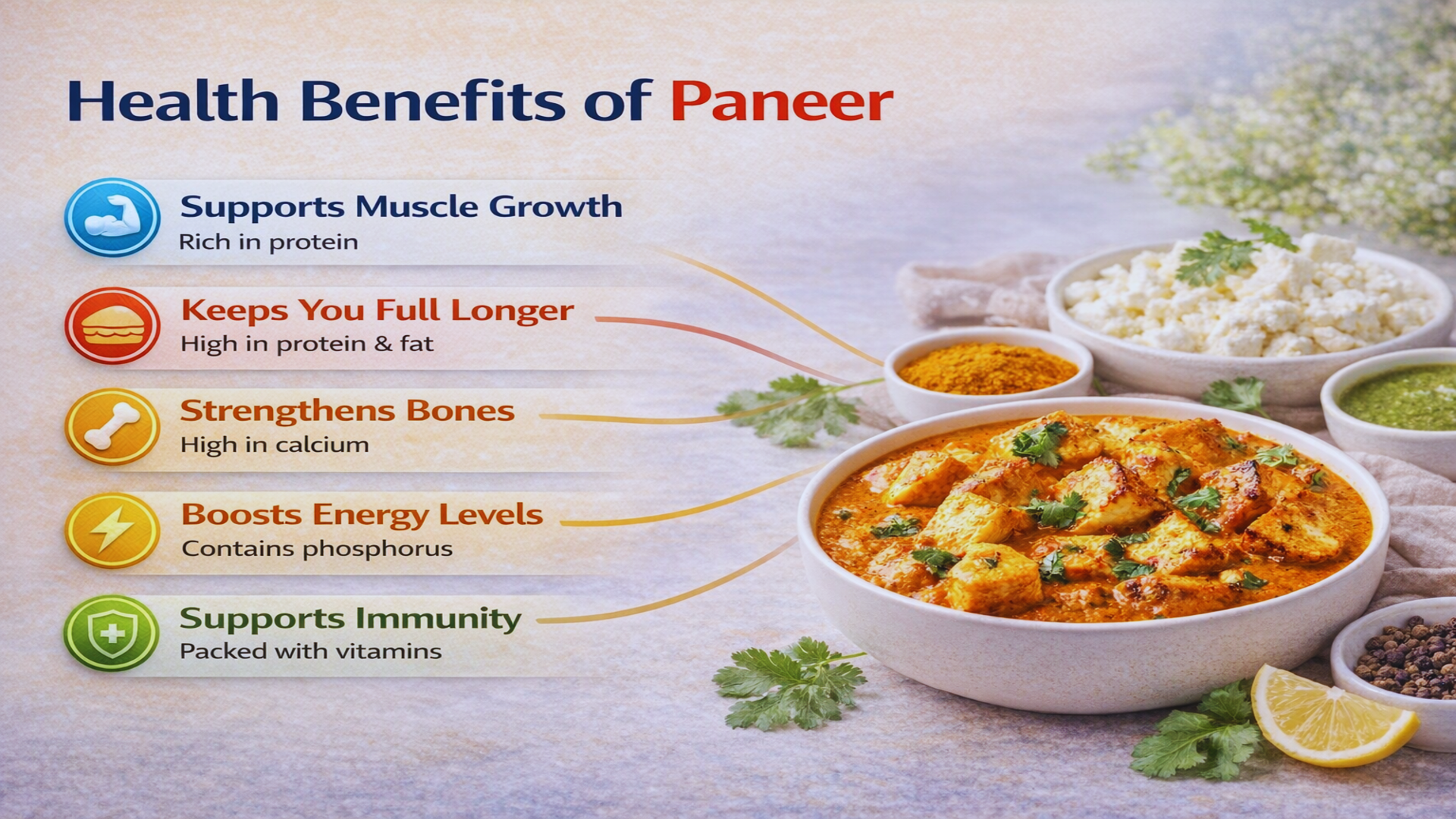 Health Benefits of Paneer
